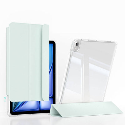 Apple iPad Air 13 2025 M3 Kılıf Magnetik Ayrılabilen Airbagli Zore Sliding Tablet Kılıfı Pembe