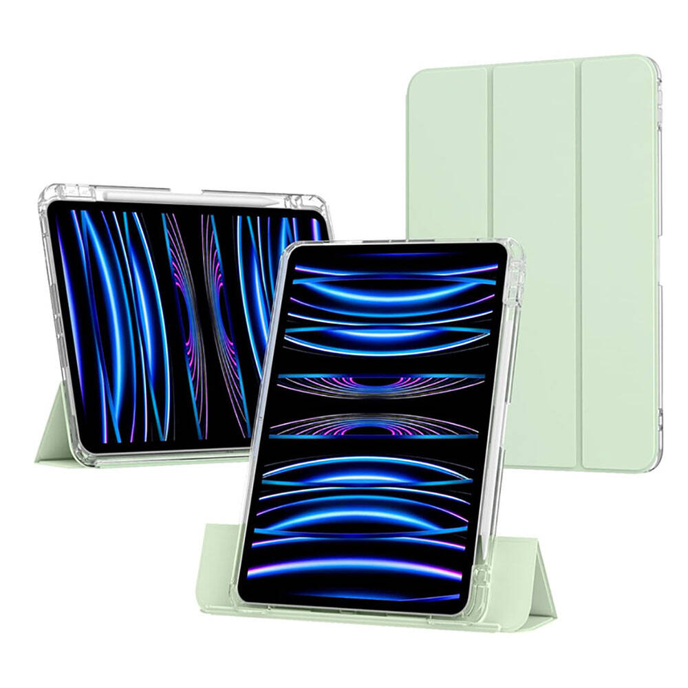 Apple iPad Air 13 2025 M3 Kılıf Magnetik Ayrılabilen Airbagli Zore Sliding Tablet Kılıfı Siyah