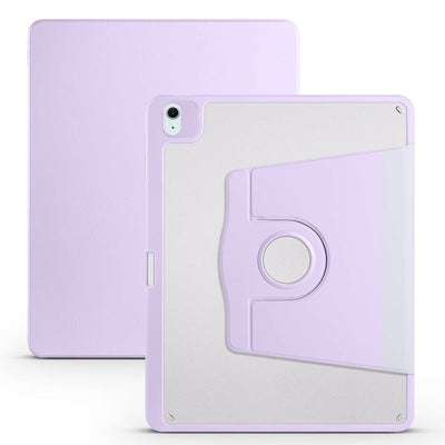 Apple iPad Air 13 2025 M3 Kılıf Zore Termik Kalem Bölmeli Dönebilen Standlı Kılıf Lila