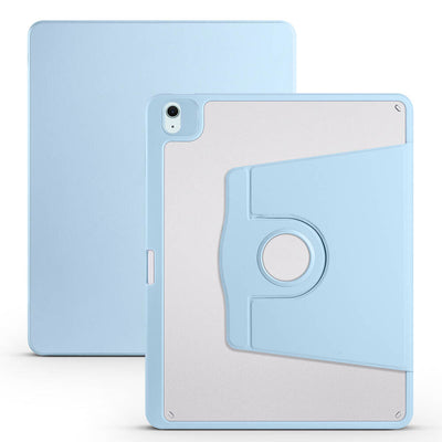 Apple iPad Air 13 2025 M3 Kılıf Zore Termik Kalem Bölmeli Dönebilen Standlı Kılıf Pembe