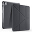 Apple iPad Air 13 2025 M3 Kılıf Zore Tri Folding Kalem Bölmeli Standlı Kılıf Siyah