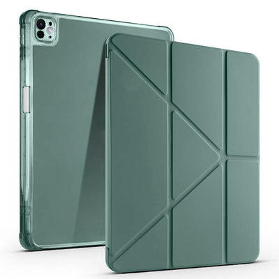Apple iPad Air 13 2025 M3 Kılıf Zore Tri Folding Kalem Bölmeli Standlı Kılıf Mor