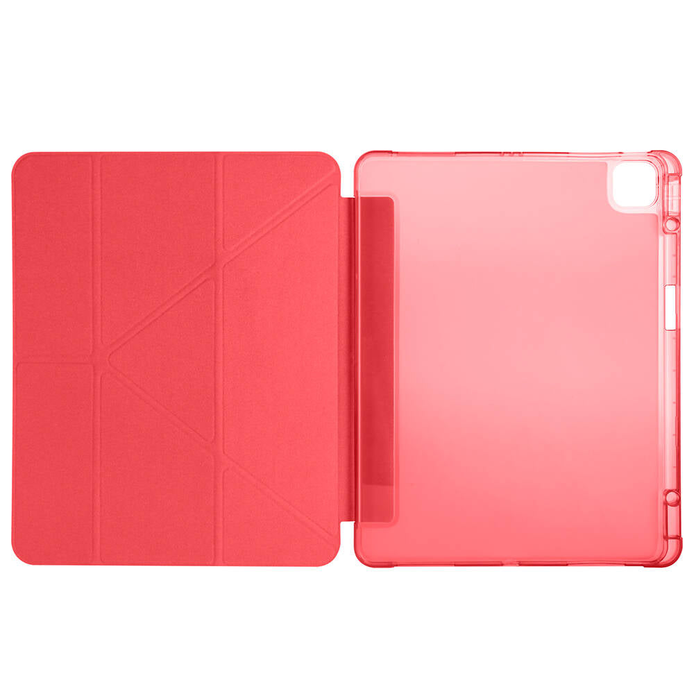 Apple iPad Air 13 2025 M3 Kılıf Zore Tri Folding Kalem Bölmeli Standlı Kılıf Koyu Yeşil