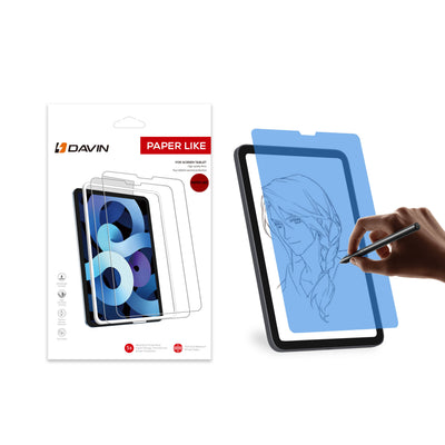 Apple iPad Mini 2021 (6.Nesil) Kağıt Hisli Mat Davin Paper Like Ekran Koruyucu Renksiz