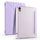 Apple iPad Mini 2021 (6.Nesil) Kılıf Zore Tri Folding Kalem Bölmeli Standlı Kılıf Lila