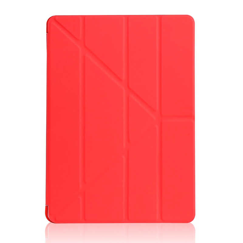 Apple iPad 10.2 (8.Nesil) Kılıf Zore Tri Folding Standlı Kılıf Kırmızı