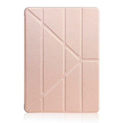 Apple iPad 10.2 (8.Nesil) Kılıf Zore Tri Folding Standlı Kılıf Gold