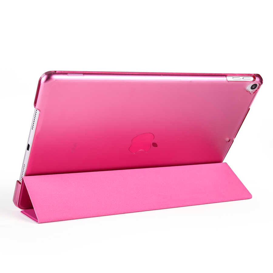 Apple iPad 10.2 (8.Nesil) Zore Smart Cover Standlı 1-1 Kılıf Turuncu