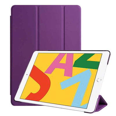 Apple iPad 10.2 (8.Nesil) Zore Smart Cover Standlı 1-1 Kılıf Mor