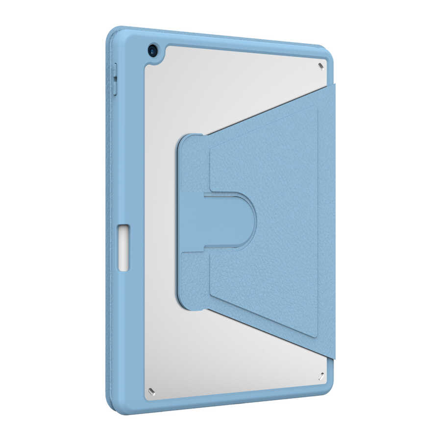 Apple iPad Pro 10.5 (7.Nesil) Kılıf Zore Nayn Dönebilen Standlı Kılıf Mavi Açık