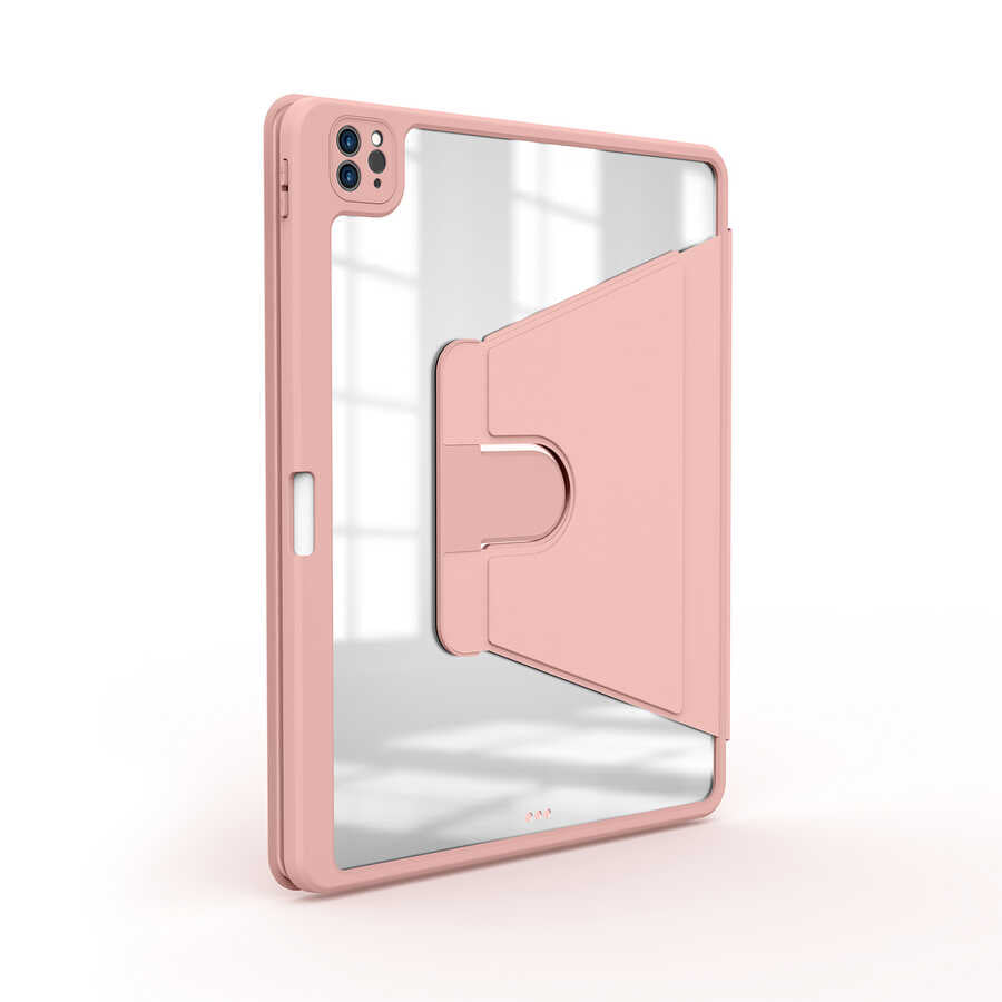 Apple iPad Pro 12.9 2021 (5.Nesil) Kılıf Zore Nayn Dönebilen Standlı Kılıf Koyu Yeşil