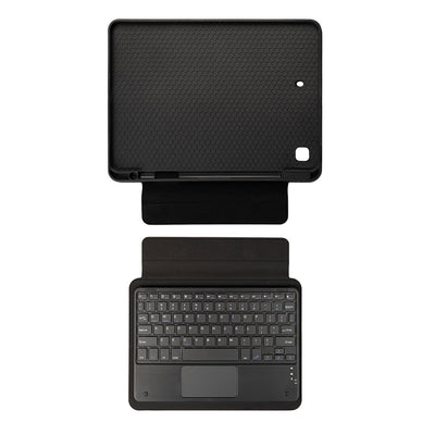 Apple iPad Pro 10.5 (7.Nesil) Zore Border Keyboard Bluetooh Bağlantılı Standlı Klavyeli Tablet Kılıfı Siyah