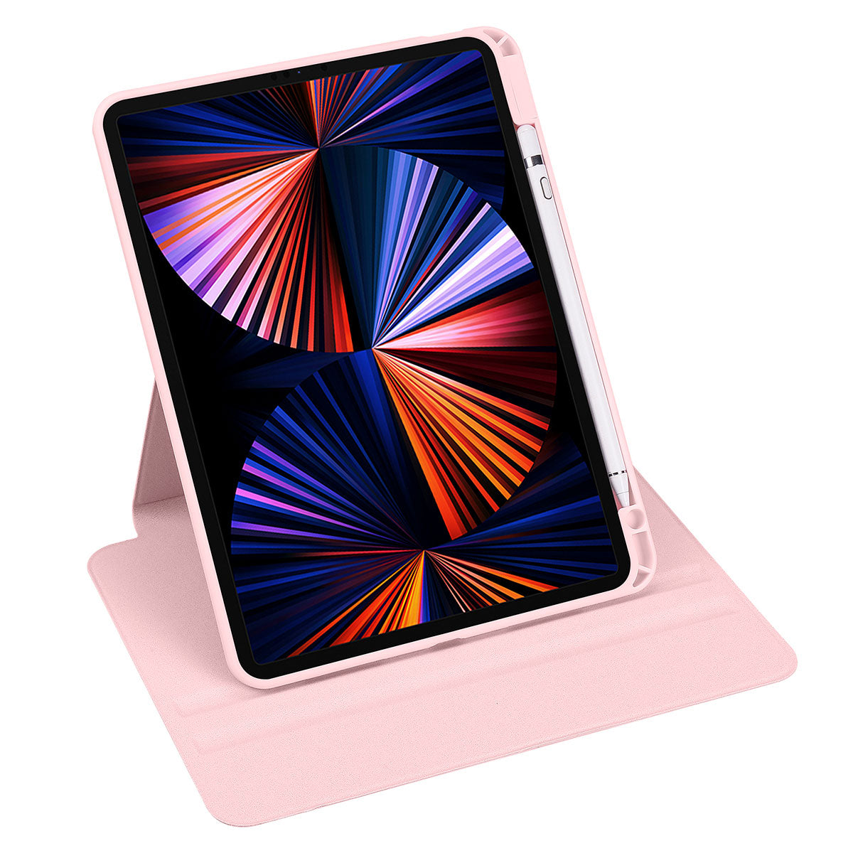 Apple iPad Pro 11 2018 Kılıf Zore Termik Kalem Bölmeli Dönebilen Standlı Kılıf Gri