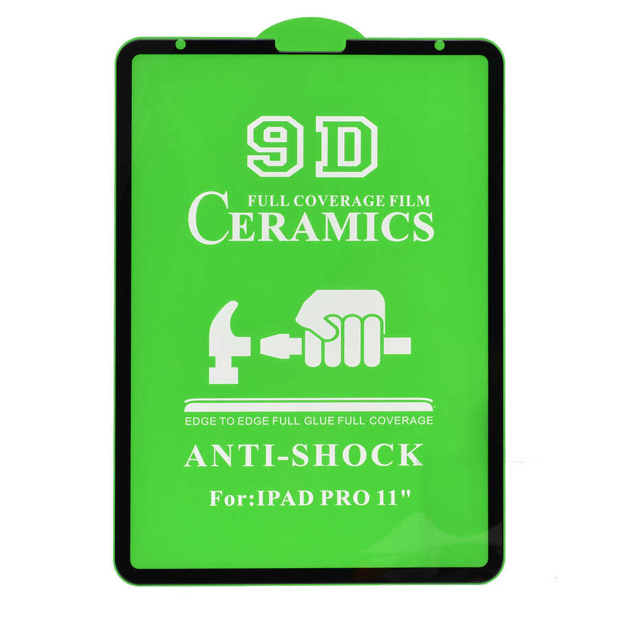 Apple iPad Pro 11 2021 (3.Nesil) Zore Tablet Seramik Ekran Koruyucu Siyah