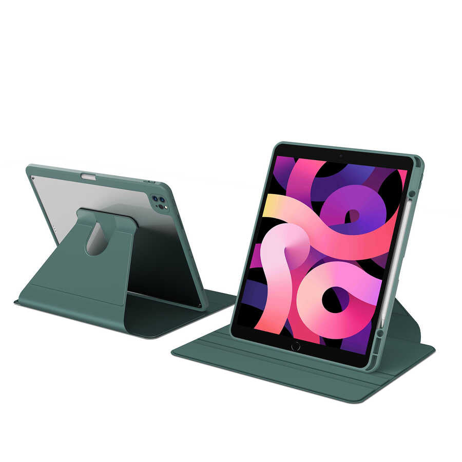 Apple iPad Pro 11 2022 M2 Kılıf Zore Nayn Dönebilen Standlı Kılıf Mavi Açık