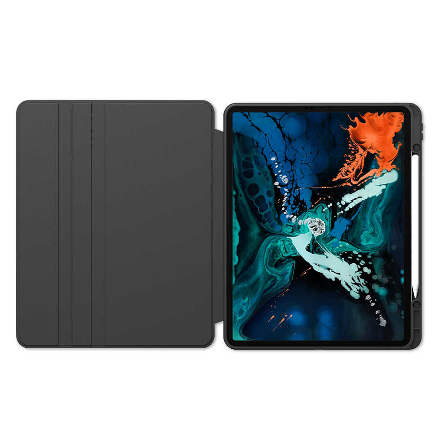 Apple iPad Pro 11 2022 M2 Kılıf Zore Nayn Dönebilen Standlı Kılıf Mavi Açık