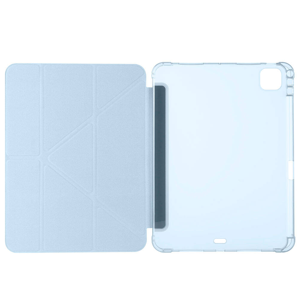 Apple iPad Pro 11 2024 Kılıf Zore Tri Folding Kalem Bölmeli Standlı Kılıf Yeşil