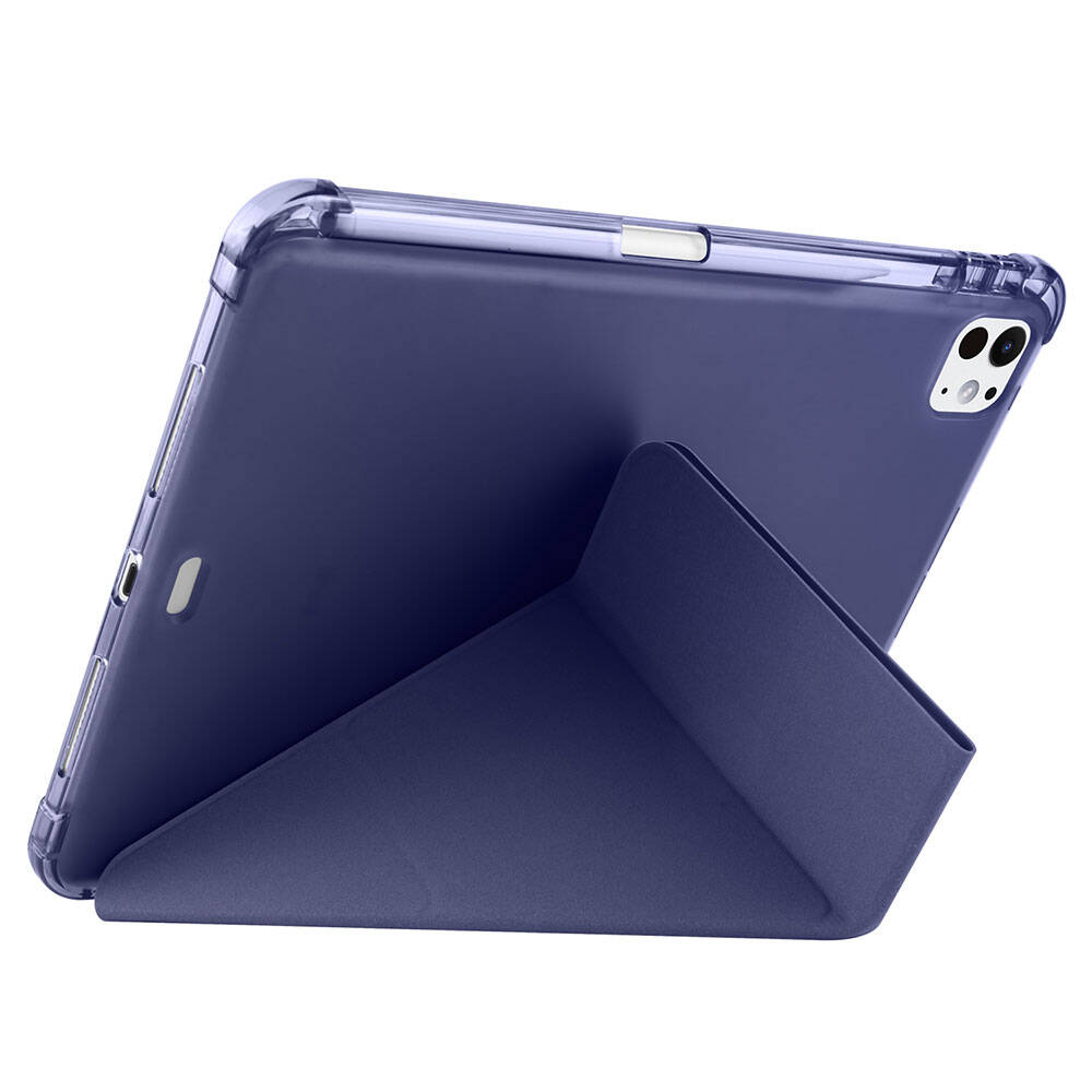 Apple iPad Pro 11 2024 Kılıf Zore Tri Folding Kalem Bölmeli Standlı Kılıf Yeşil