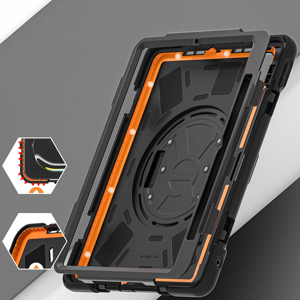 Apple iPad Pro 11 2024 Zore Defender Tablet Silikon Siyah