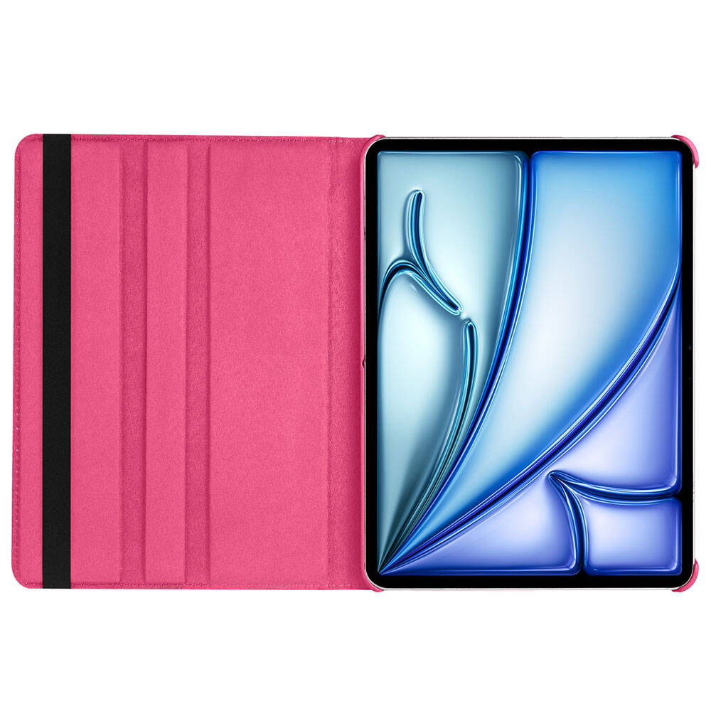 Apple iPad Pro 11 2024 Zore Dönebilen Standlı Kılıf Mor