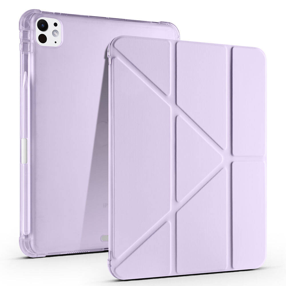 Apple iPad Pro 11 2025 M5 Kılıf Zore Tri Folding Kalem Bölmeli Standlı Kılıf