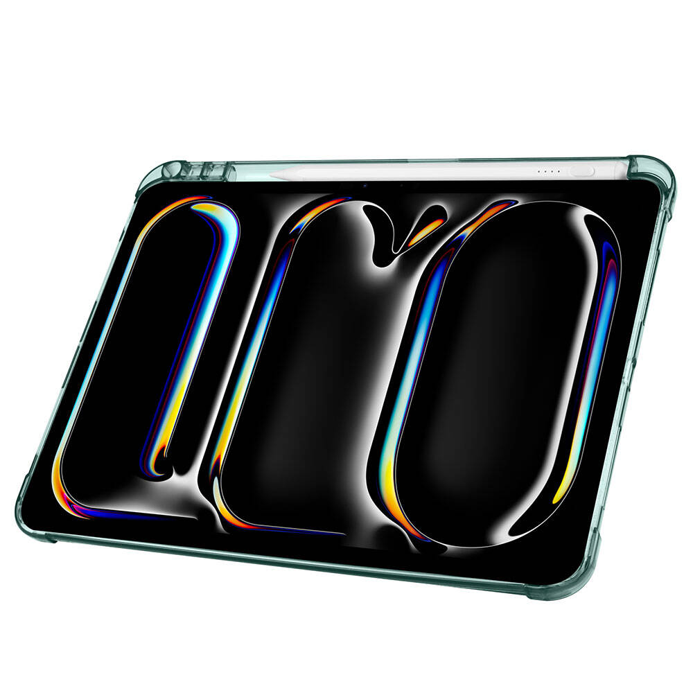 Apple iPad Pro 11 2025 M5 Kılıf Zore Tri Folding Kalem Bölmeli Standlı Kılıf Mavi