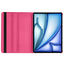 Apple iPad Pro 11 2025 M5 Zore Dönebilen Standlı Kılıf Pembe Koyu