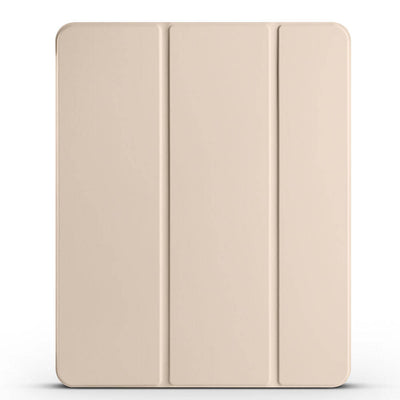 Apple iPad Pro 12.9 2020 (4.Nesil) Zore Smart Cover Kalem Bölmeli Standlı 1-1 Kılıf Gold