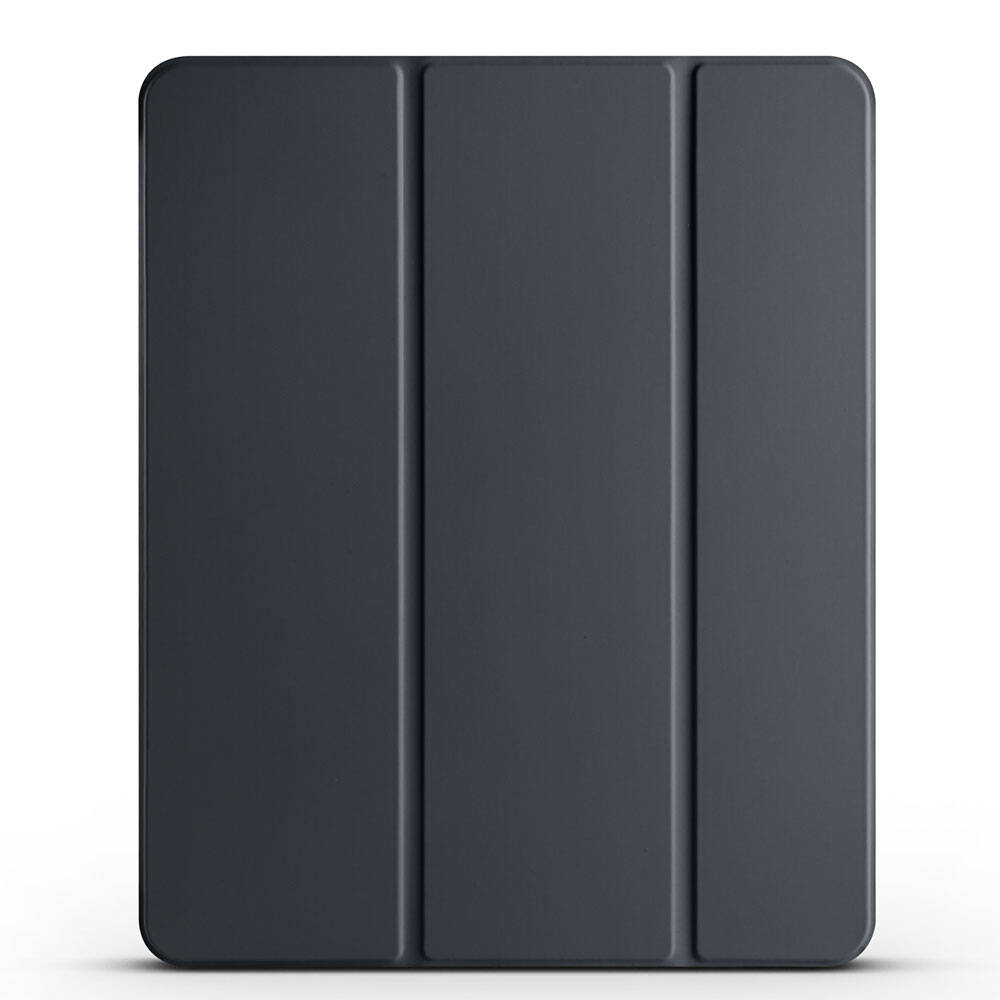 Apple iPad Pro 12.9 2020 (4.Nesil) Zore Smart Cover Kalem Bölmeli Standlı 1-1 Kılıf Lacivert