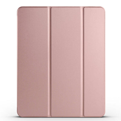 Apple iPad Pro 12.9 2022 M2 Zore Smart Cover Kalem Bölmeli Standlı 1-1 Kılıf Rose Gold