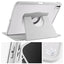 Apple iPad Pro 13 2024 Kılıf Zore Termik Kalem Bölmeli Dönebilen Standlı Kılıf Lavendery Gray