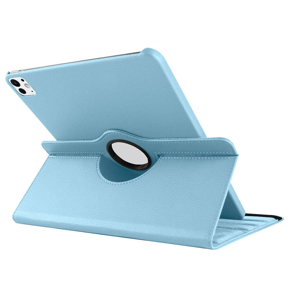 Apple iPad Pro 13 2024 Zore Dönebilen Standlı Kılıf Kırmızı