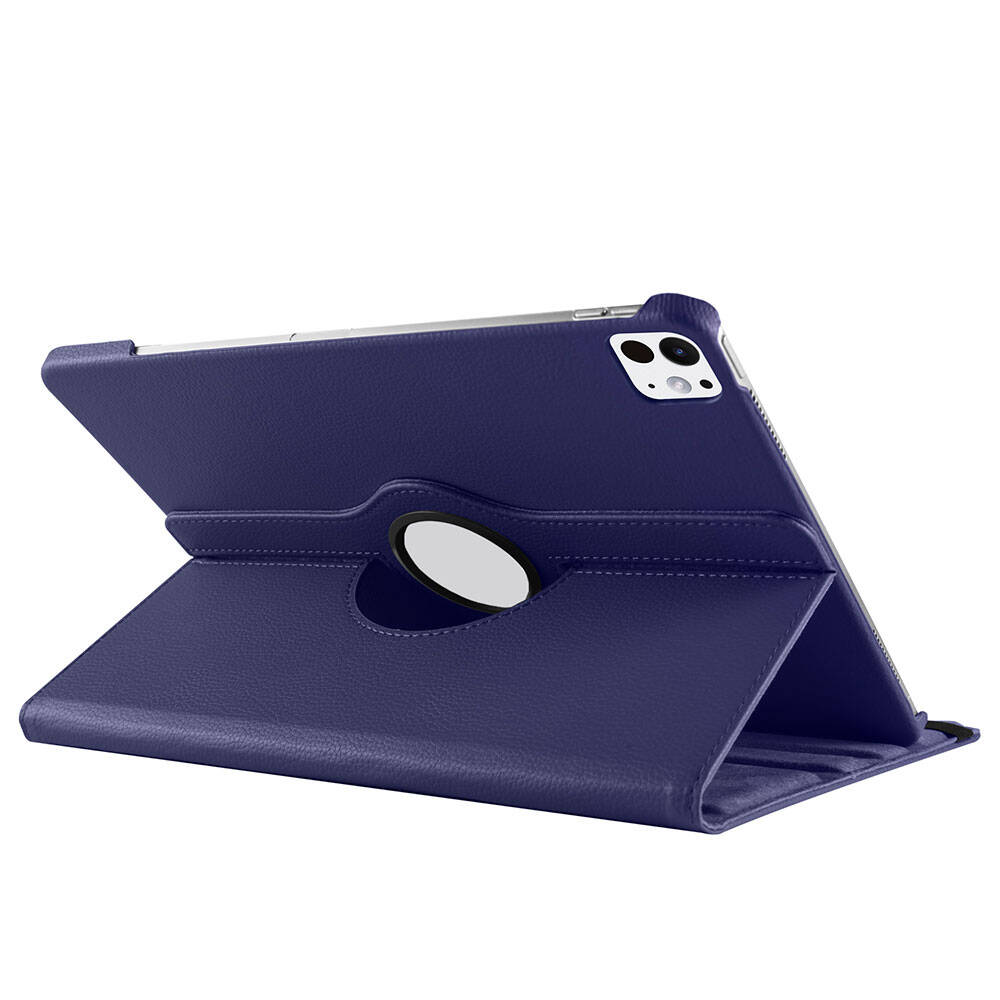 Apple iPad Pro 13 2024 Zore Dönebilen Standlı Kılıf Mavi