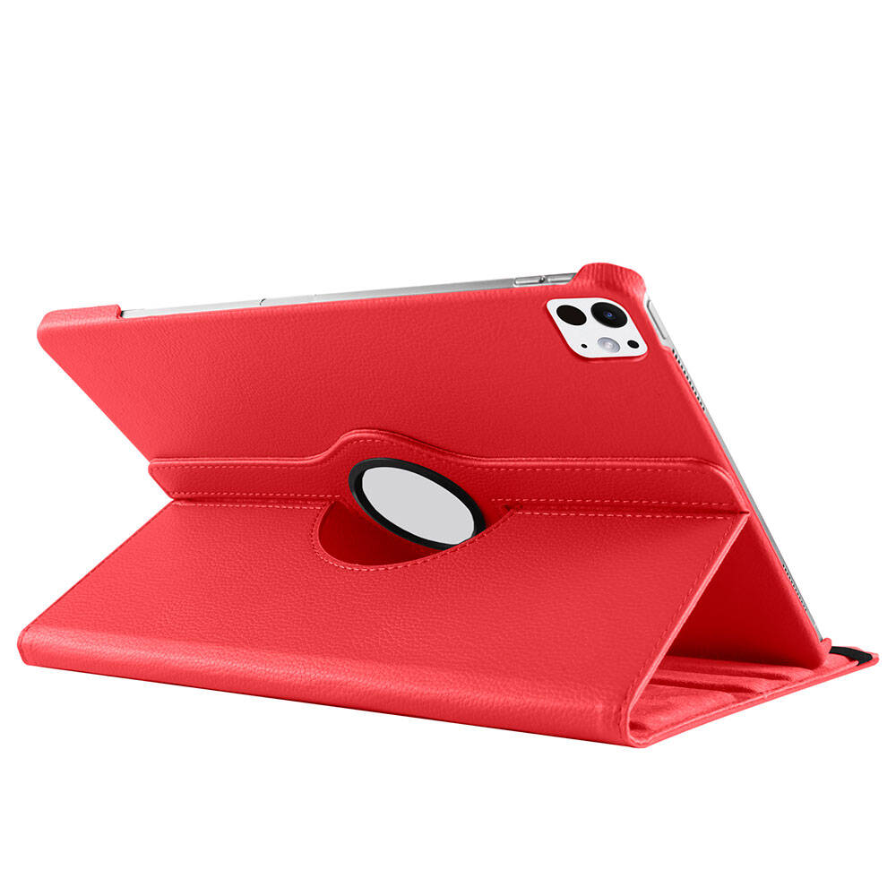 Apple iPad Pro 13 2024 Zore Dönebilen Standlı Kılıf Mor