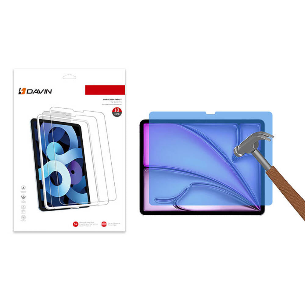 Apple iPad Pro 13 2025 Davin Tablet Nano Ekran Koruyucu Şeffaf
