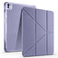 Apple iPad Pro 13 2025 M5 Kılıf Zore Tri Folding Kalem Bölmeli Standlı Kılıf Mor