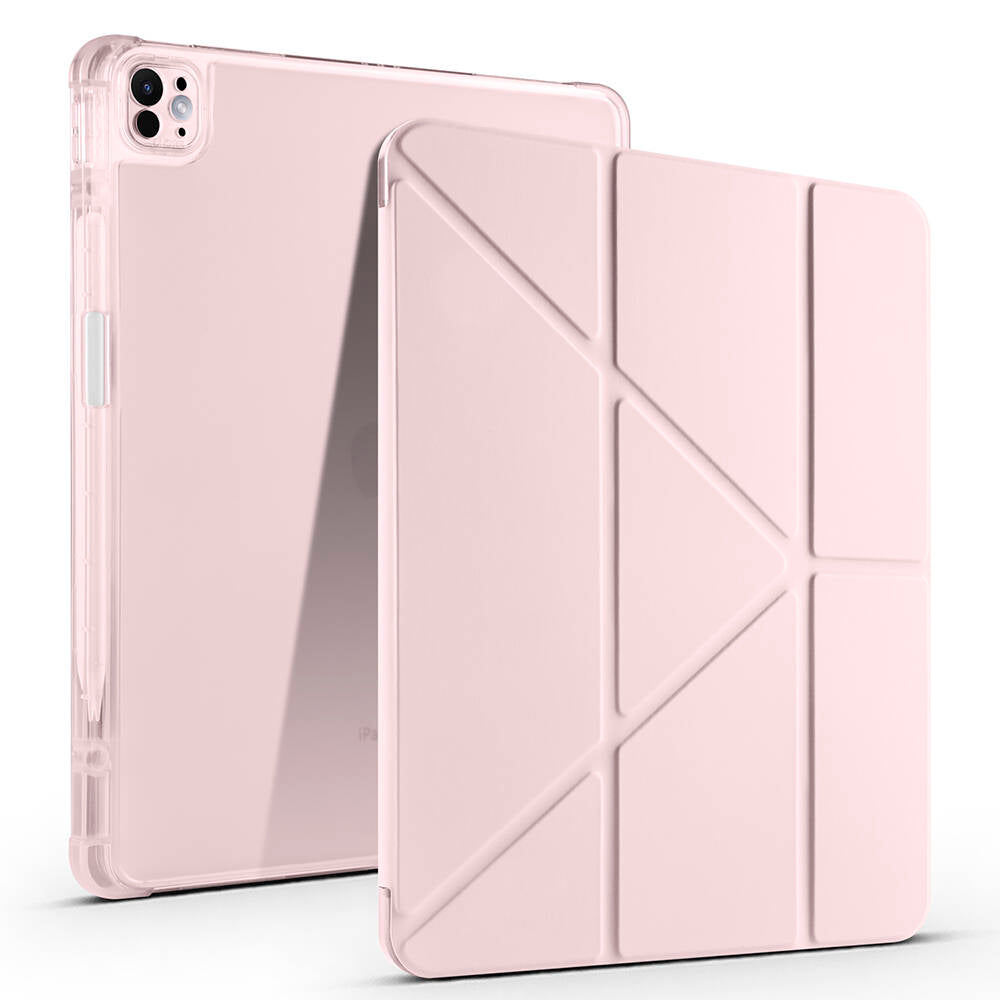 Apple iPad Pro 13 2025 M5 Kılıf Zore Tri Folding Kalem Bölmeli Standlı Kılıf