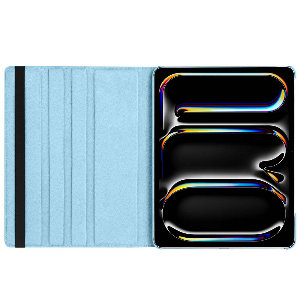 Apple iPad Pro 13 2025 M5 Zore Dönebilen Standlı Kılıf Kırmızı