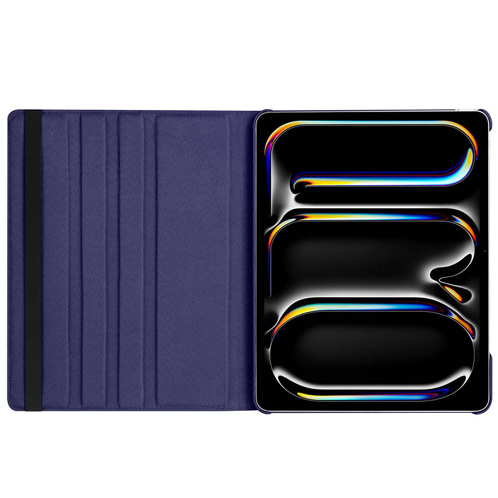Apple iPad Pro 13 2025 M5 Zore Dönebilen Standlı Kılıf Lacivert