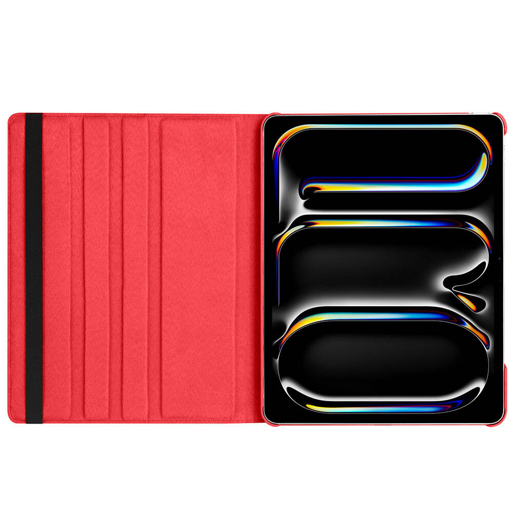 Apple iPad Pro 13 2025 M5 Zore Dönebilen Standlı Kılıf Siyah