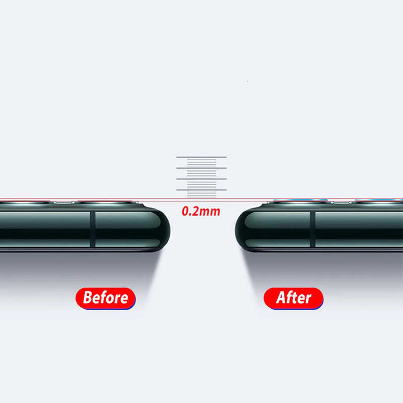 Apple iPhone 11 Zore 3D Full Kamera Koruyucu Renksiz