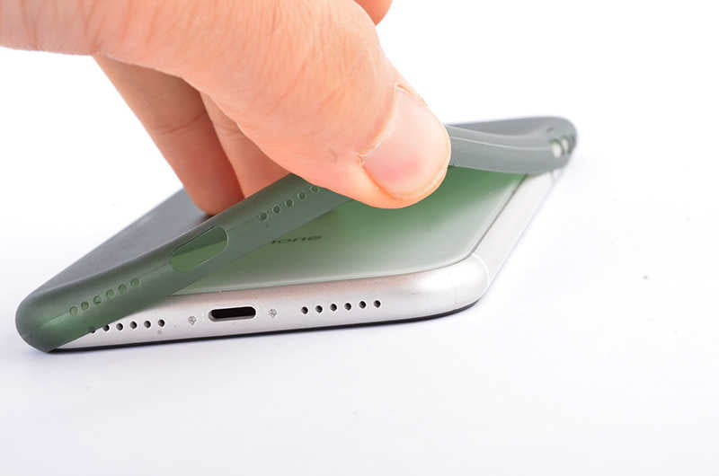 Apple iPhone 11 Kılıf Zore 1.Kalite PP Silikon Yeşil