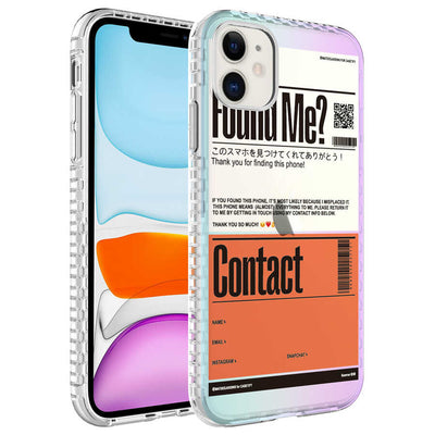 Apple iPhone 11 Kılıf Airbag Kenarlı Renkli Desenli Silikon Zore Elegans Kapak NO6