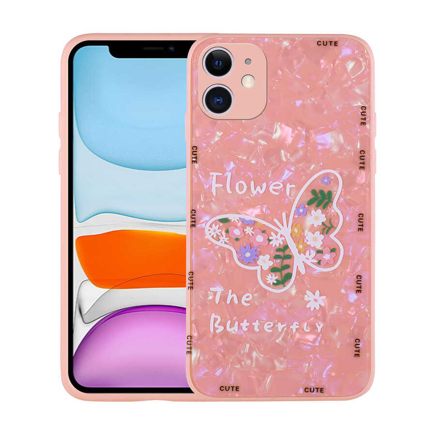 Apple iPhone 11 Kılıf Desenli Sert Silikon Zore Mumila Kapak