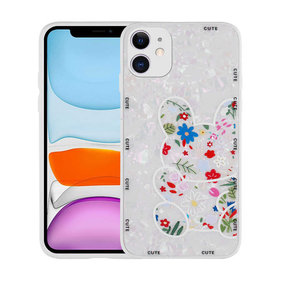 Apple iPhone 11 Kılıf Desenli Sert Silikon Zore Mumila Kapak