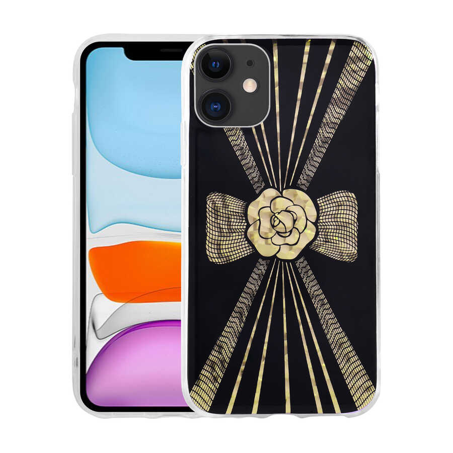 Apple iPhone 11 Kılıf Desenli Sert Zore Elnov Kapak NO3