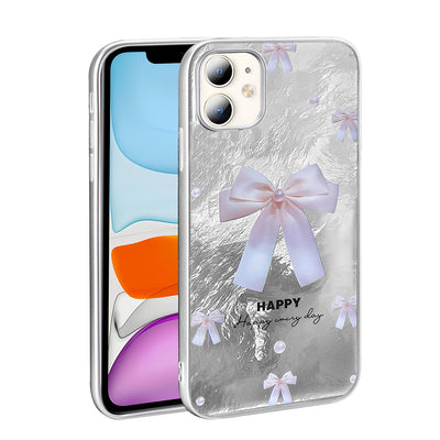 Apple iPhone 11 Kılıf Desenli Zore Mep Kapak İncili Fiyonk