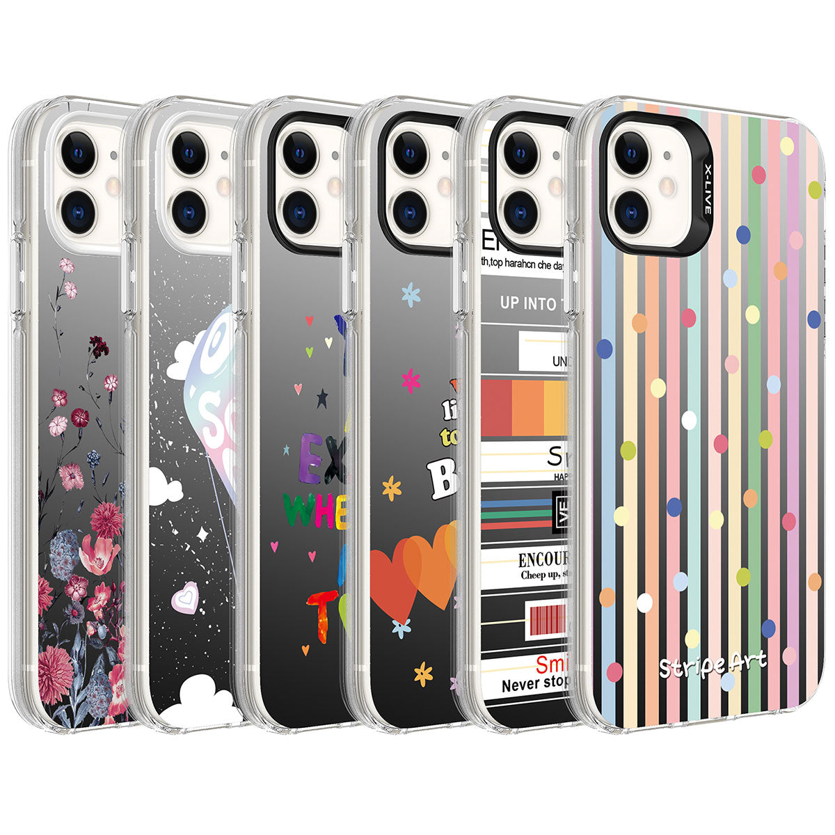 Apple iPhone 11 Kılıf Desenli Zore Silver Sert Kapak Mottolar