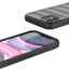 Apple iPhone 11 Kılıf Esnek TPU Oyuklu Arka Yüzey Tasarımlı Zore Etnik Silikon Kapak Koyu Yeşil