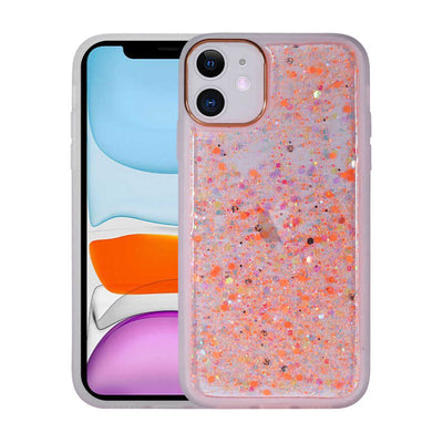 Apple iPhone 11 Kılıf Figürlü Desenli Işıltılı Sert Zore Sos Kapak NO5